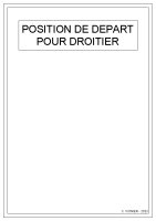 LA POSITION DE DEPART