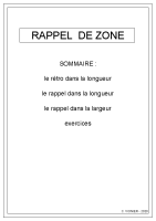 RAPPEL DE ZONE