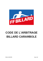 Code Arbitrage Carambole 2025-2026