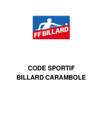 Code Sportif Billard Carambole 2026-2027